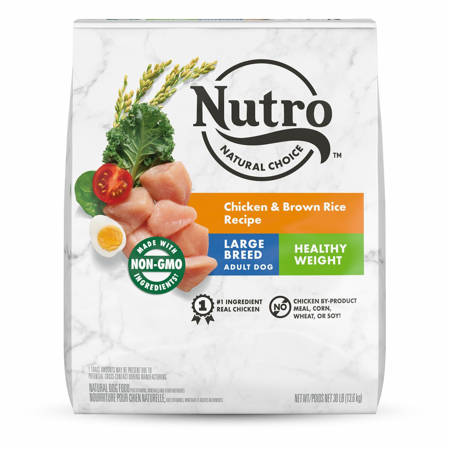 Nutro Natural Choice™ Large Breed Adult Healthy Weight Chicken and Brown Rice Dry Dog Food, 30-Lb