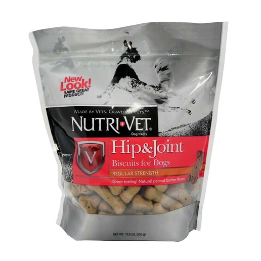 Nutri Vet Hip and Joint Biscuits for Dogs, 19.5-oz Bag