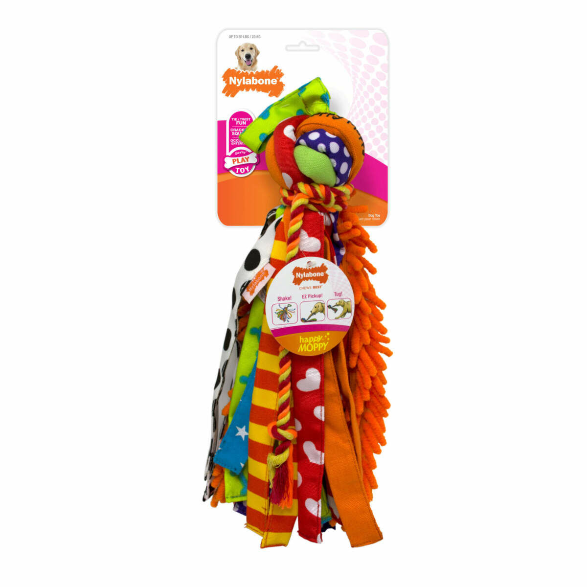 Nylabone Happy Moppy Interactive Dog Toy, Large