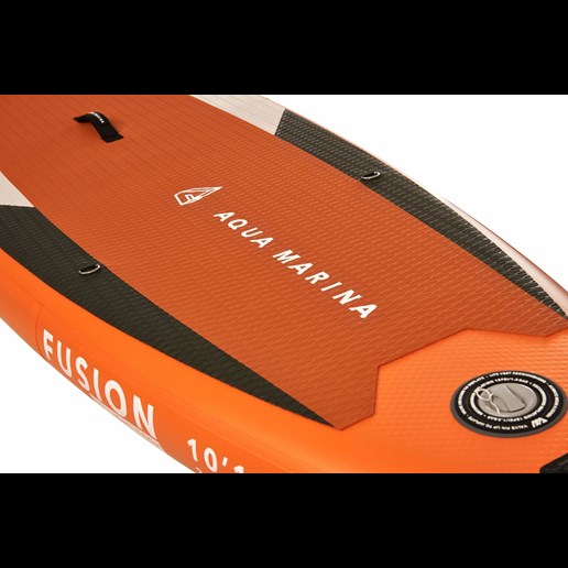 All Around Series Fusion Inflatable Paddle Board with Paddle in Orange
