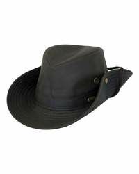 Men's River Guide Oilskin Cowboy Hat in Brown