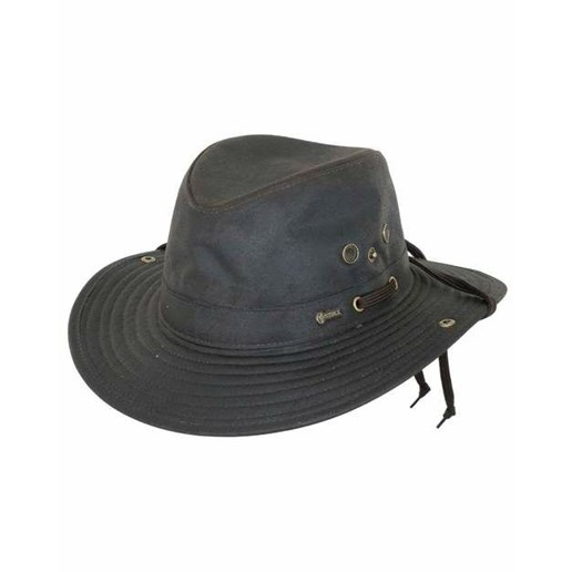 Men's River Guide Oilskin Cowboy Hat in Brown