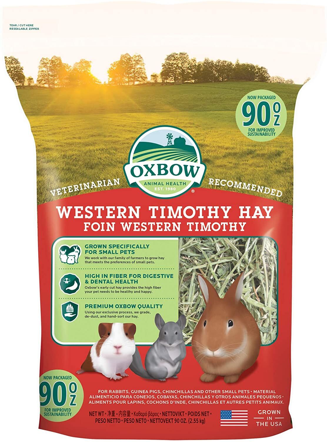 Western Timothy Hay for Small Animals, 90-Oz