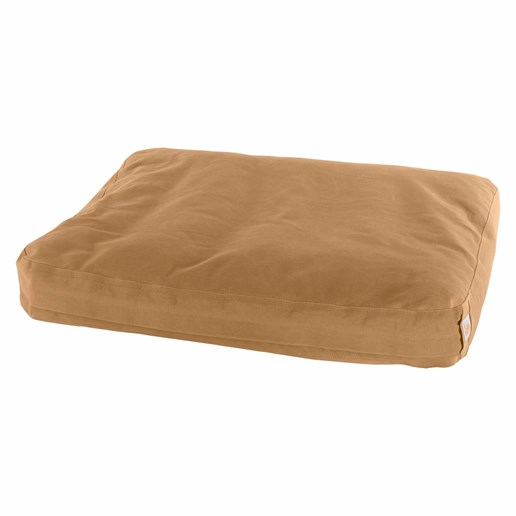 Canvas Washable Large Dog Bed in Brown