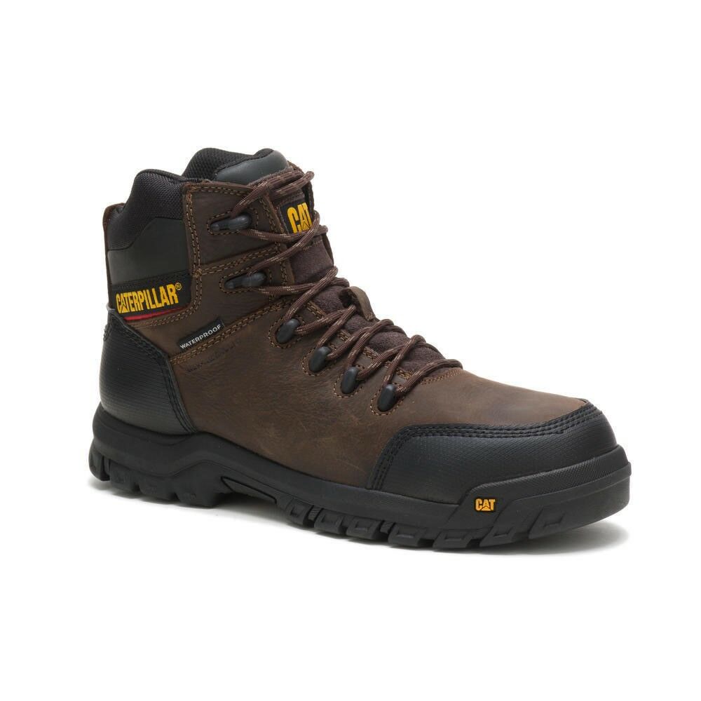 NEW MENS WOOD WORLD SAFETY STEEL TOE CAP WATERPROOF HONEY WORK BOOTS SHOES SIZE 