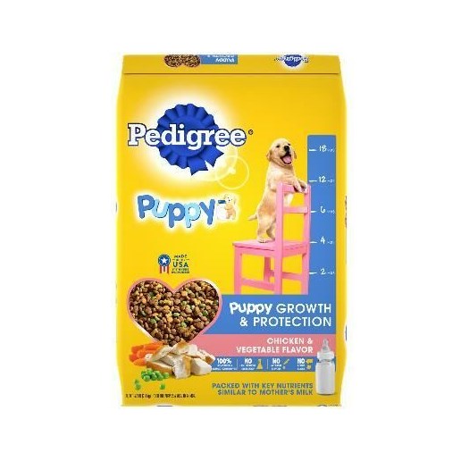 Pedigree Chicken & Vegetable Flavor Puppy Dry Dog Food, 3.5-Lb
