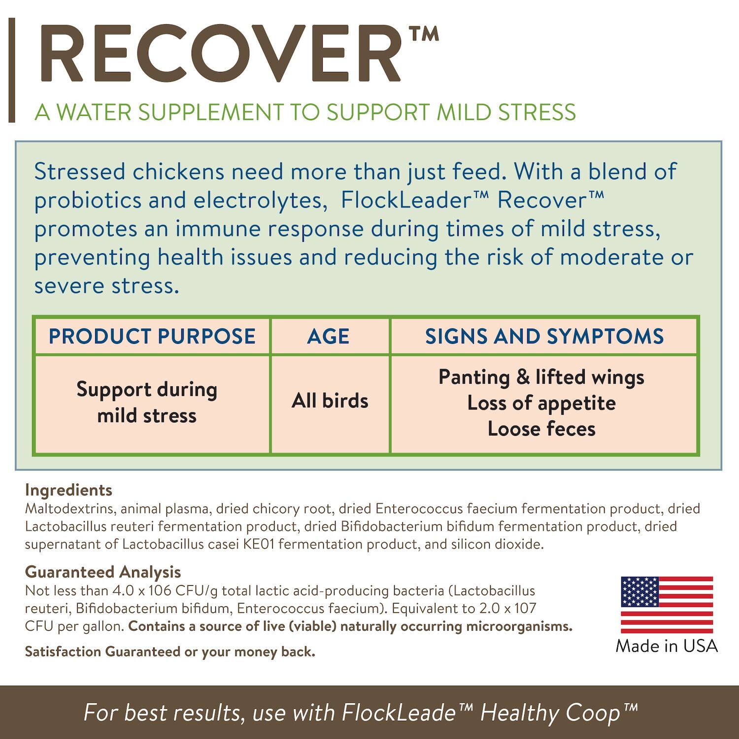 FlockLeader Recover, 1.23-Oz 7-Pk