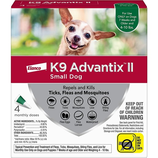 Flea & Tick Prevention for Small Dogs, 4-Pk