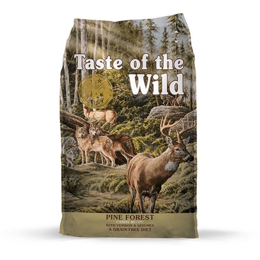 Taste of the Wild Pine Forest Venison & Legumes Adult Dry Dog Food, 5-Lb Bag 
