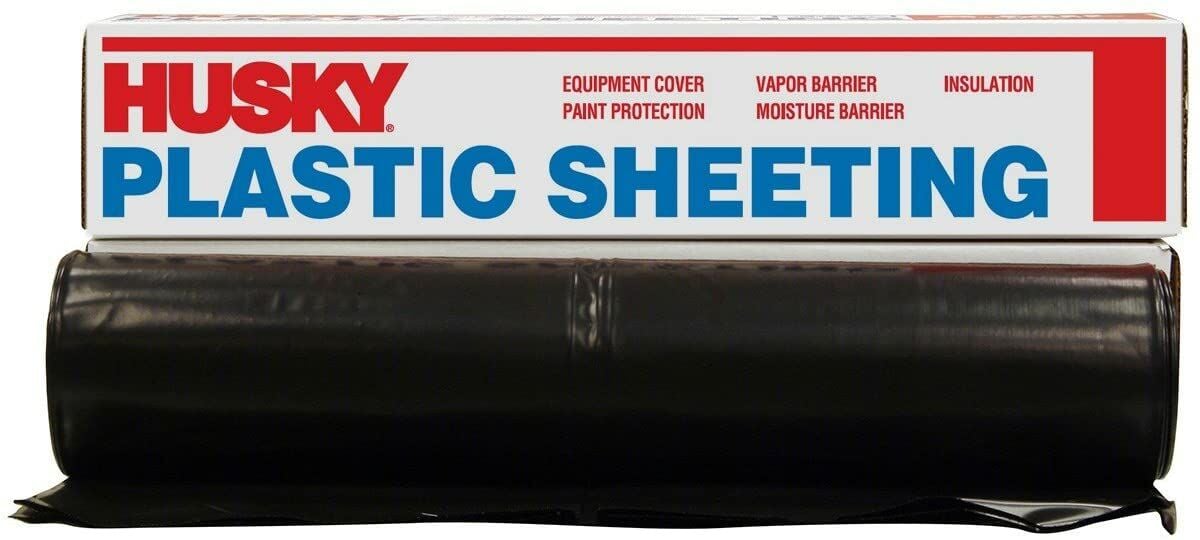 20-Ft x 50-Ft 6-Mil Black Poly Medium Duty Sheeting