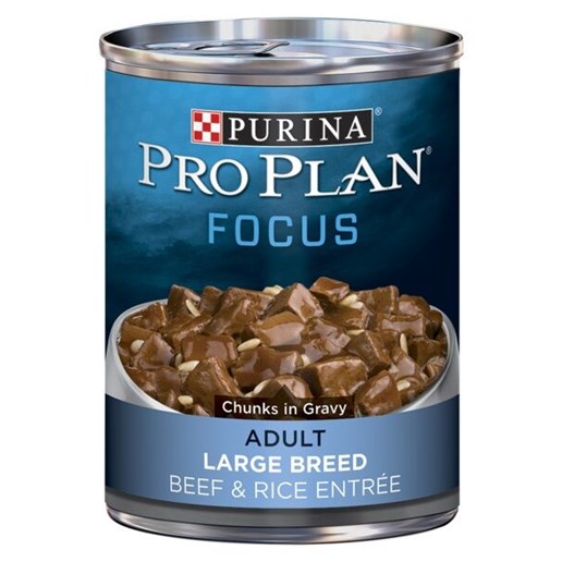 Purina Pro Plan FOCUS Large Breed Beef & Rice Entrée Adult Wet Dog Food, 13-Oz Can