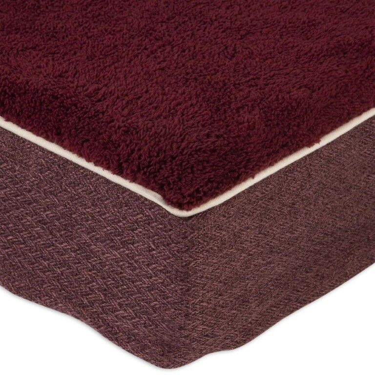 Petmate Aspen Pet Double Orthopedic Plush/Jacquard Dog Bed Assorted Colors, 36-In x 48-In