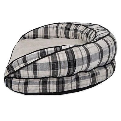 La-Z Boy Oxford Plaid Harper Sofa Dog Bed, 43-In x 35-In