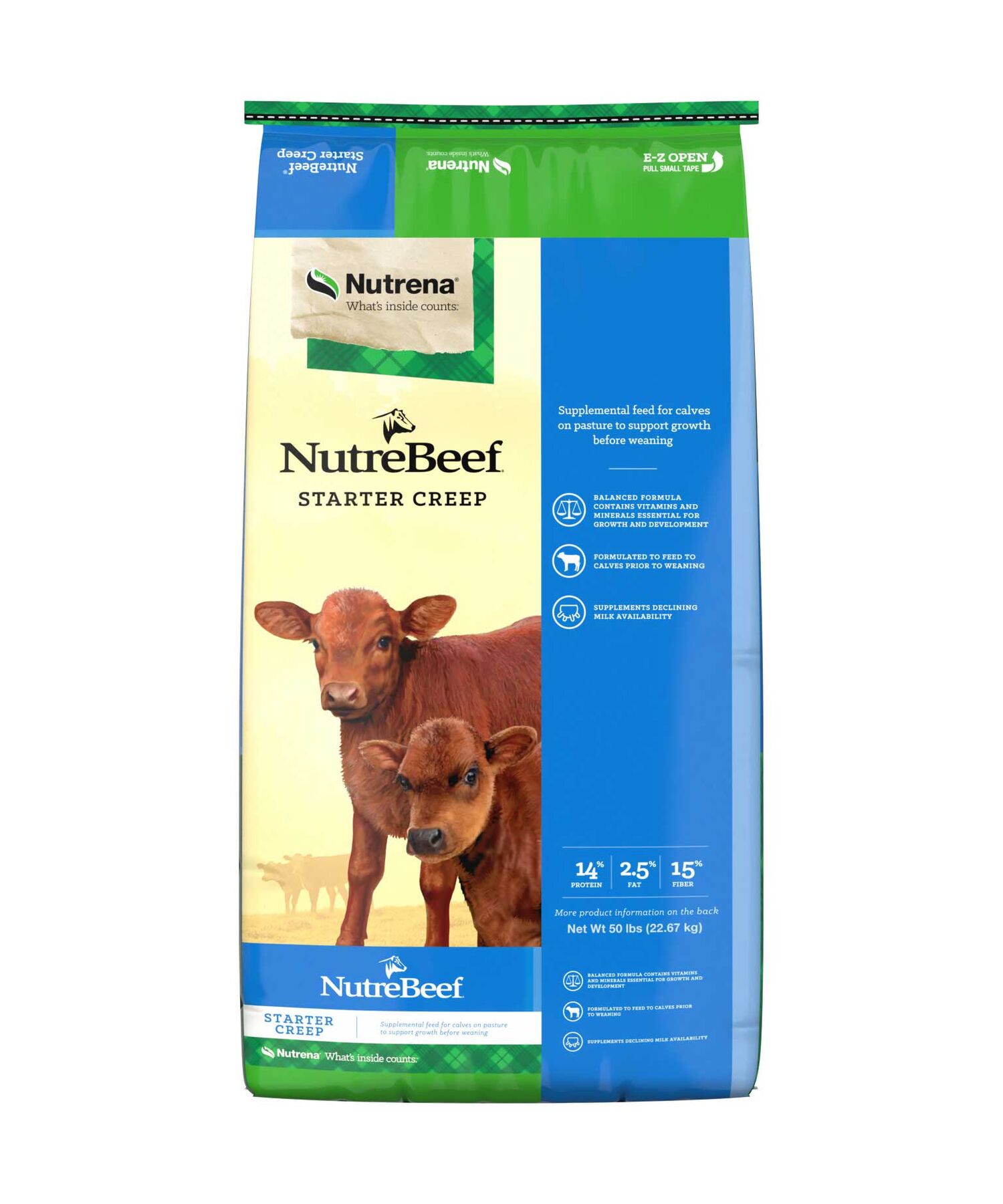 Nutrena NutreBeef Starter Creep Feed, 50-Lb
