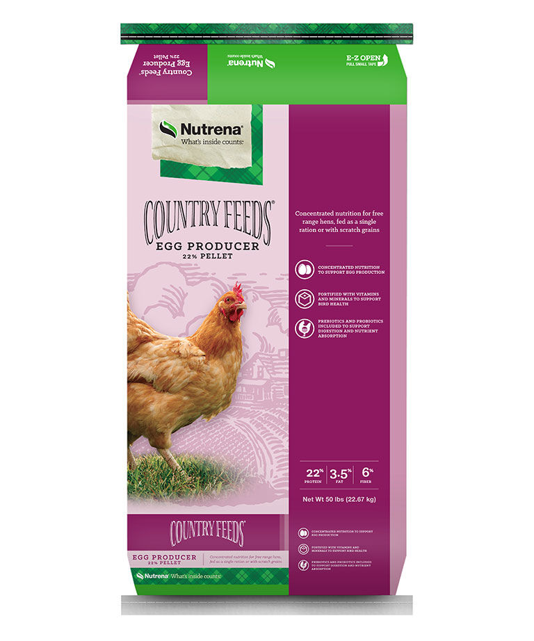 Nutrena Country Feeds Egg Producer Pellets, 50-Lb