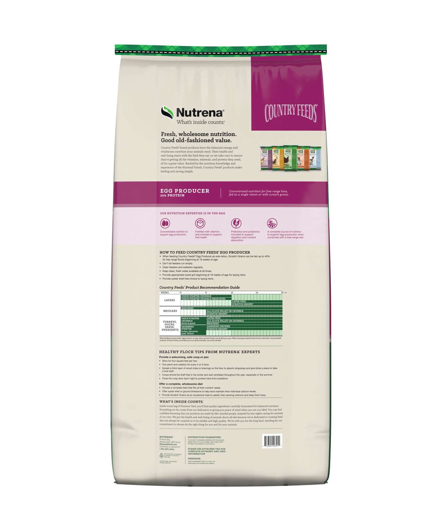 Nutrena Country Feeds Egg Producer 22% Pellet, 50-Lb
