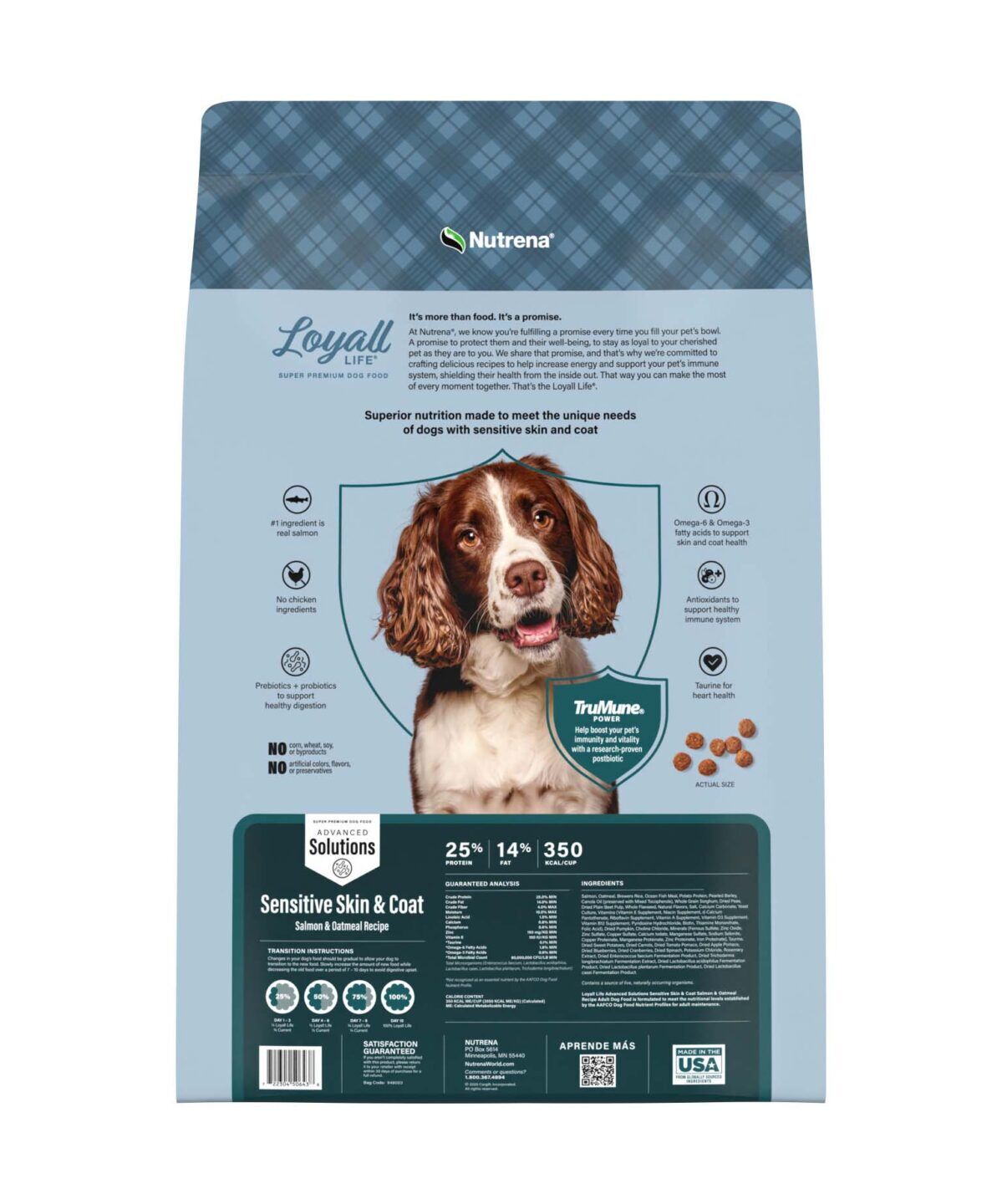 Nutrena Loyall Life Advanced Solutions Sensitive Skin & Coat Salmon & Oatmeal Dog Food, 6-Lb