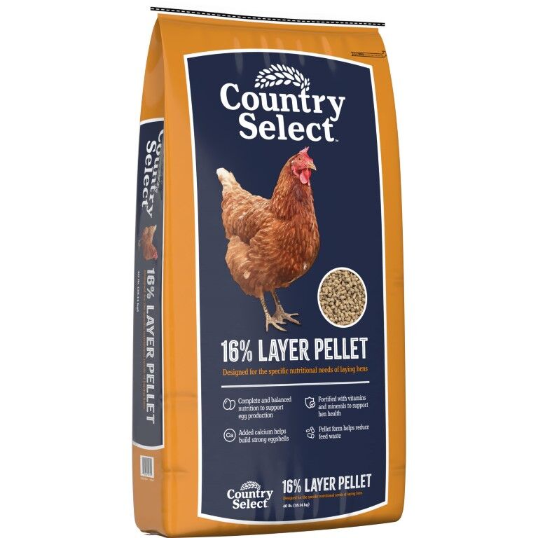 Country Select 16% Layer Pellet, 40-Lb