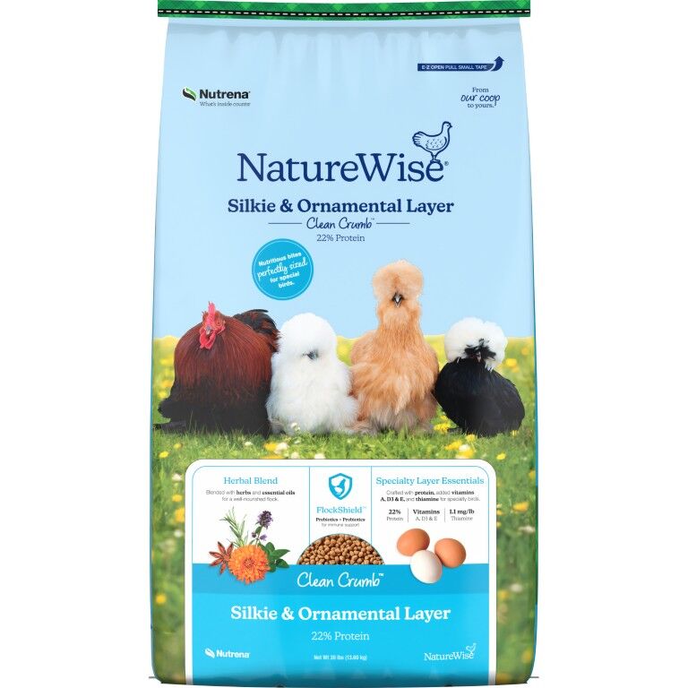 Nutrena NatureWise Silkie and Ornamental Layer Feed, 30-Lb