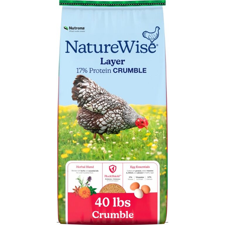Nutrena NatureWise Layer 17% Protein Crumble, 40-Lb