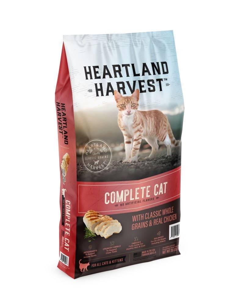 Heartland Harvest Complete Cat with Classic Whole Grains & Real Chicken, 20-Lb