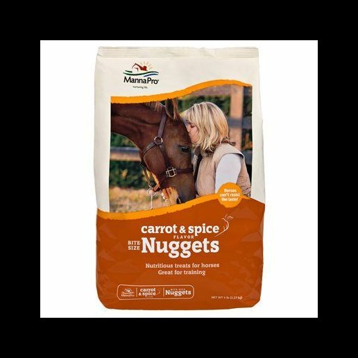 Manna Pro Carrot & Spice Horse Nuggets - 4 lb