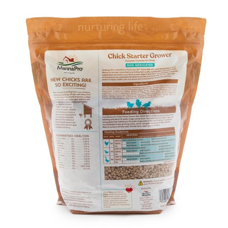 Manna Pro Non-Medicated Chick Starter Crumbles, 5-Lb