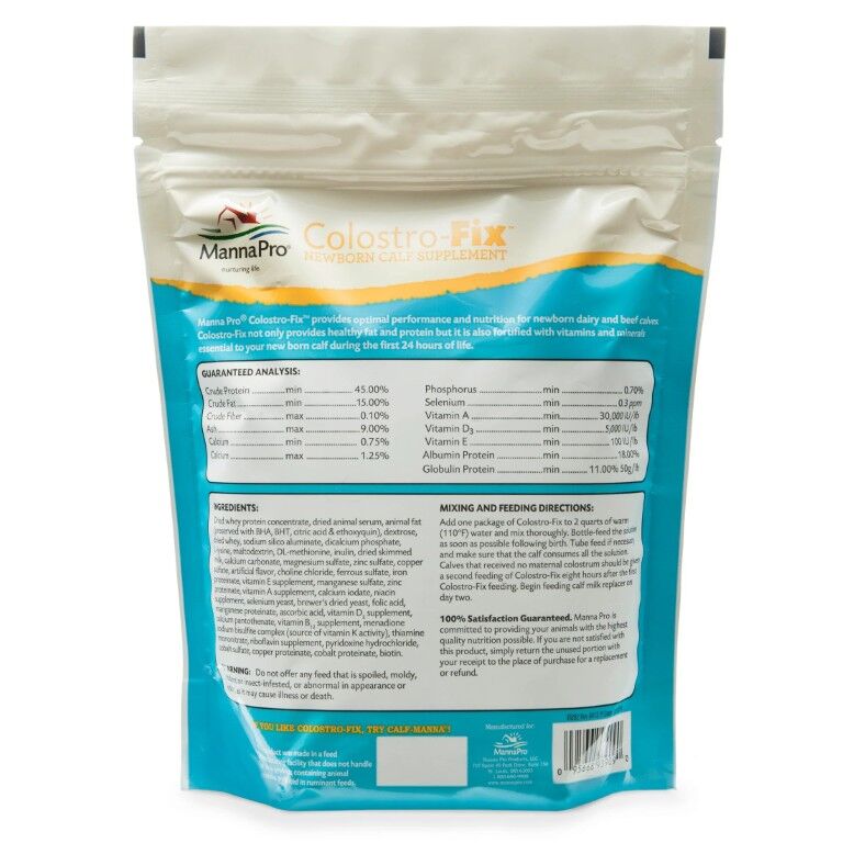 Manna Pro Colostro-Fix Newborn Calf Supplement, 1-Lb