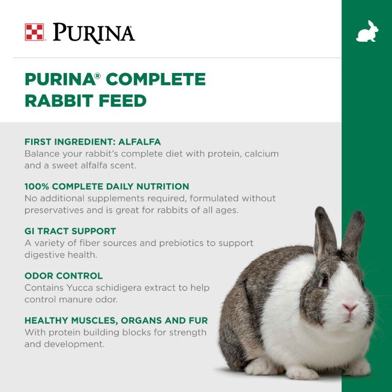 Purina Complete Rabbit Feed, 25-Lb