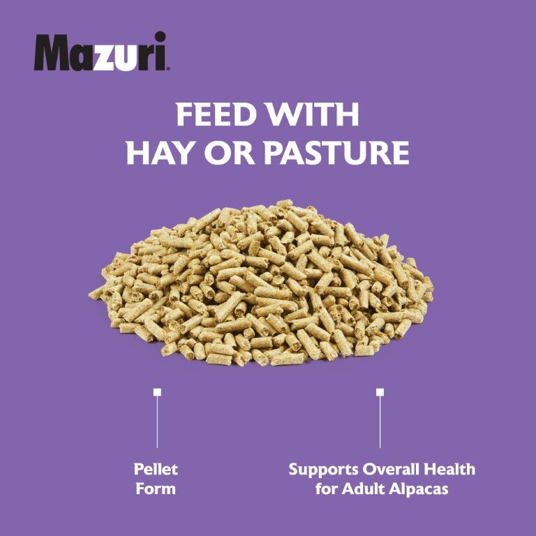 Mazuri Alpaca Care Pellet Food, 40-Lb