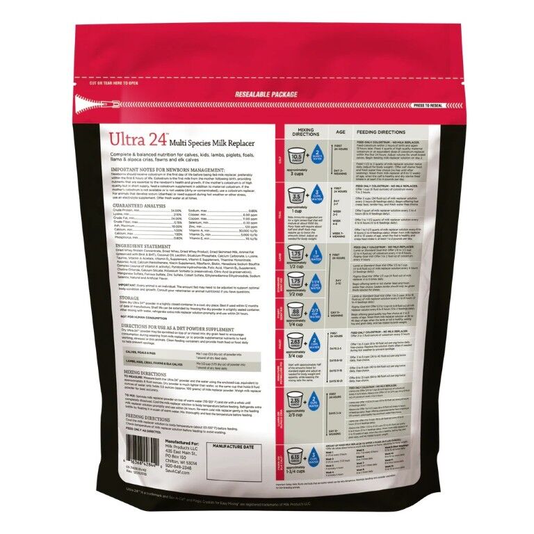 Sav-A-Caf Ultra 24 Multi-Species Milk Replacer