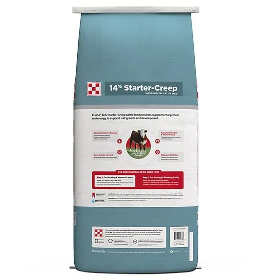 Purina 14% Cattle Starter/Creep Feed, 50-Lb