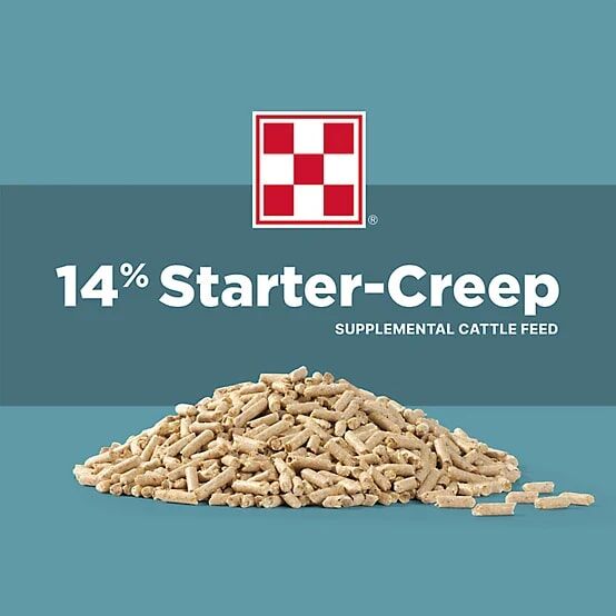 Purina 14% Cattle Starter/Creep Feed, 50-Lb
