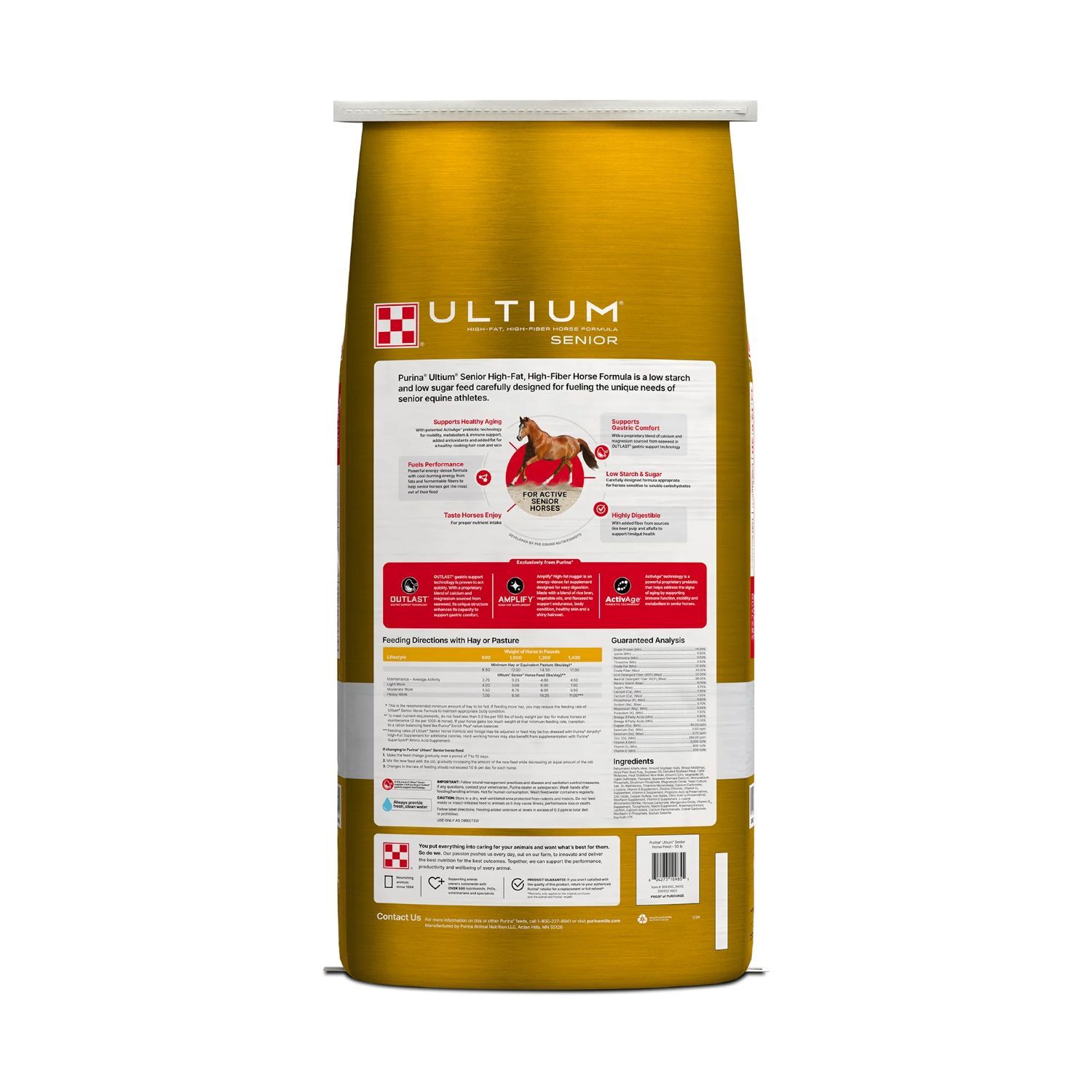 Purina Ultium Senior Horse Feed, 50-Lb