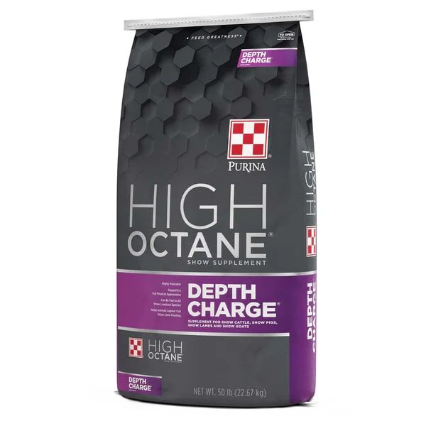 Purina High Octane Depth Charge Show Animal Supplement, 50-Lb