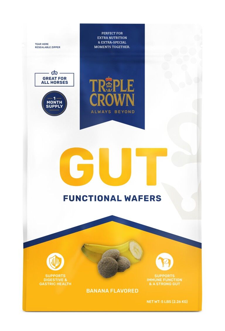 Triple Crown Gut Functional Wafers Equine Digestive Support, 5-Lb