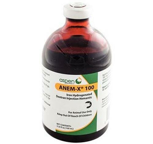 Aspen Anem-X 100, Injectable Iron Hydrogenated Dextran Treatment- 100 ml