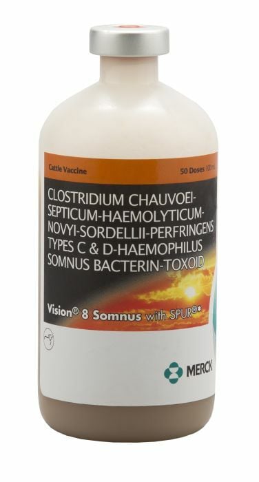 Merck Vision 8 Somnus with Spur Cattle Vaccine- 100 ml