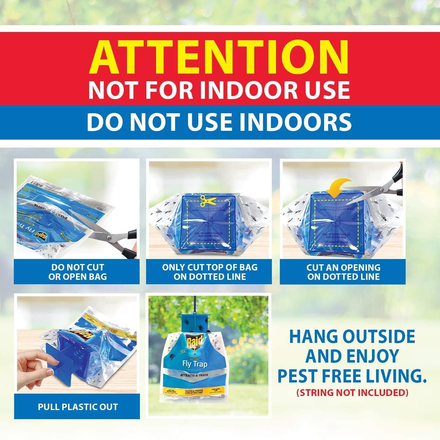 Raid Disposable Fly Trap Bag