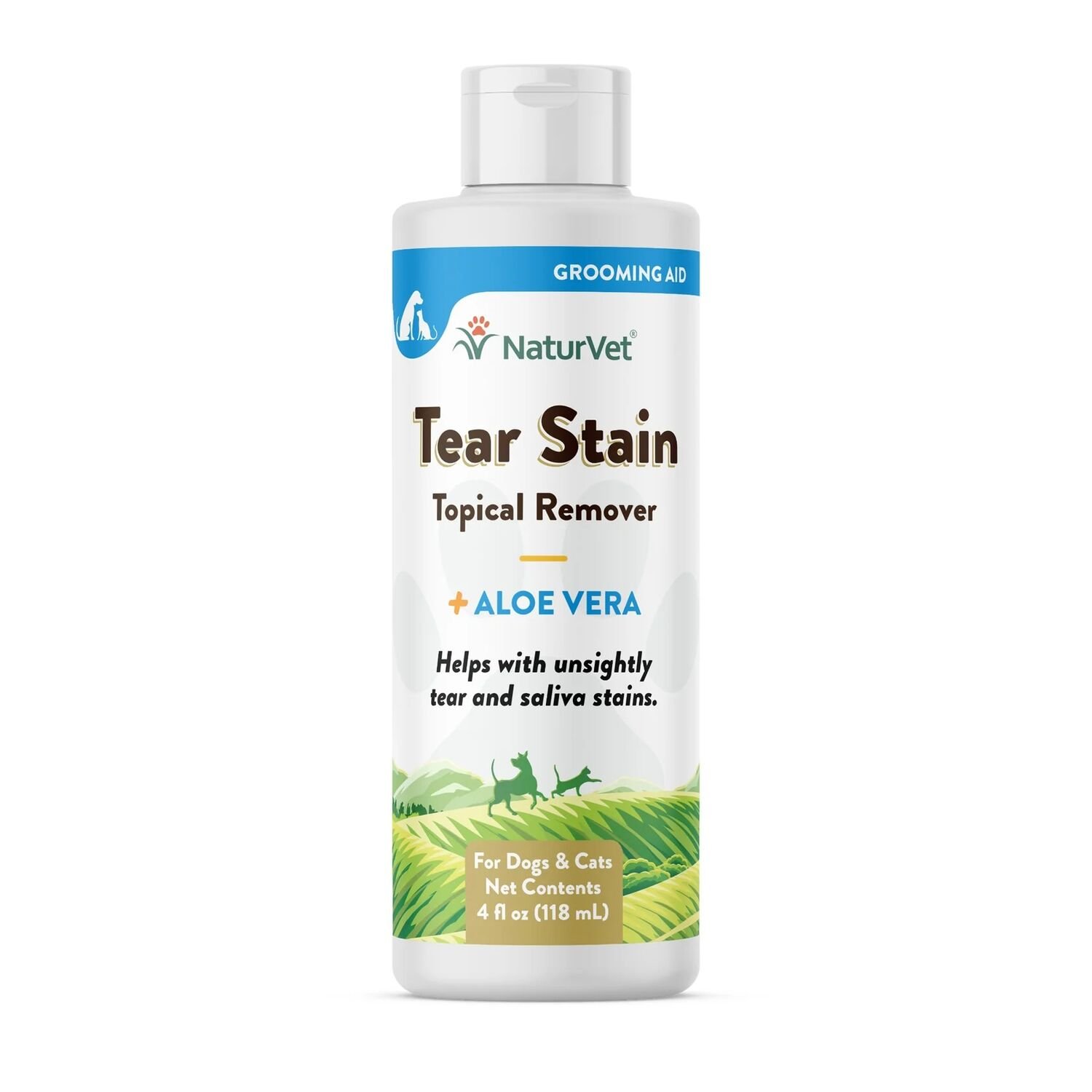 NaturVet Tear Stain Topical Remover, 4-Oz