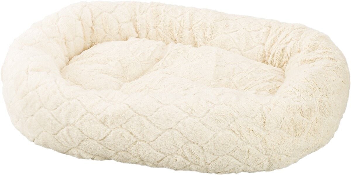 Ethical Pet Cream Sleep Zone Diamond Cut Lounger, 27-In