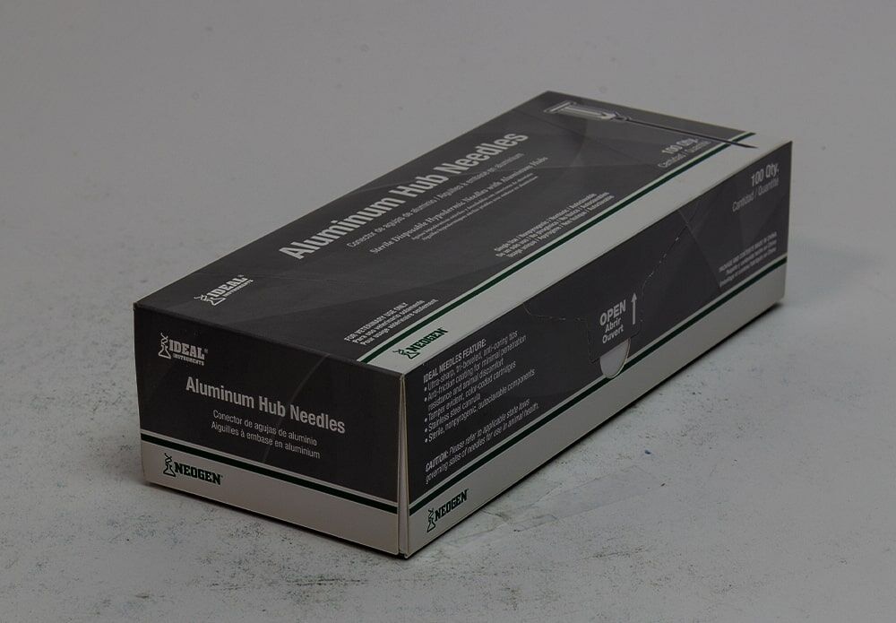 Ideal Aluminum Hub Needle, 14G X 1.5-In, 100-Box
