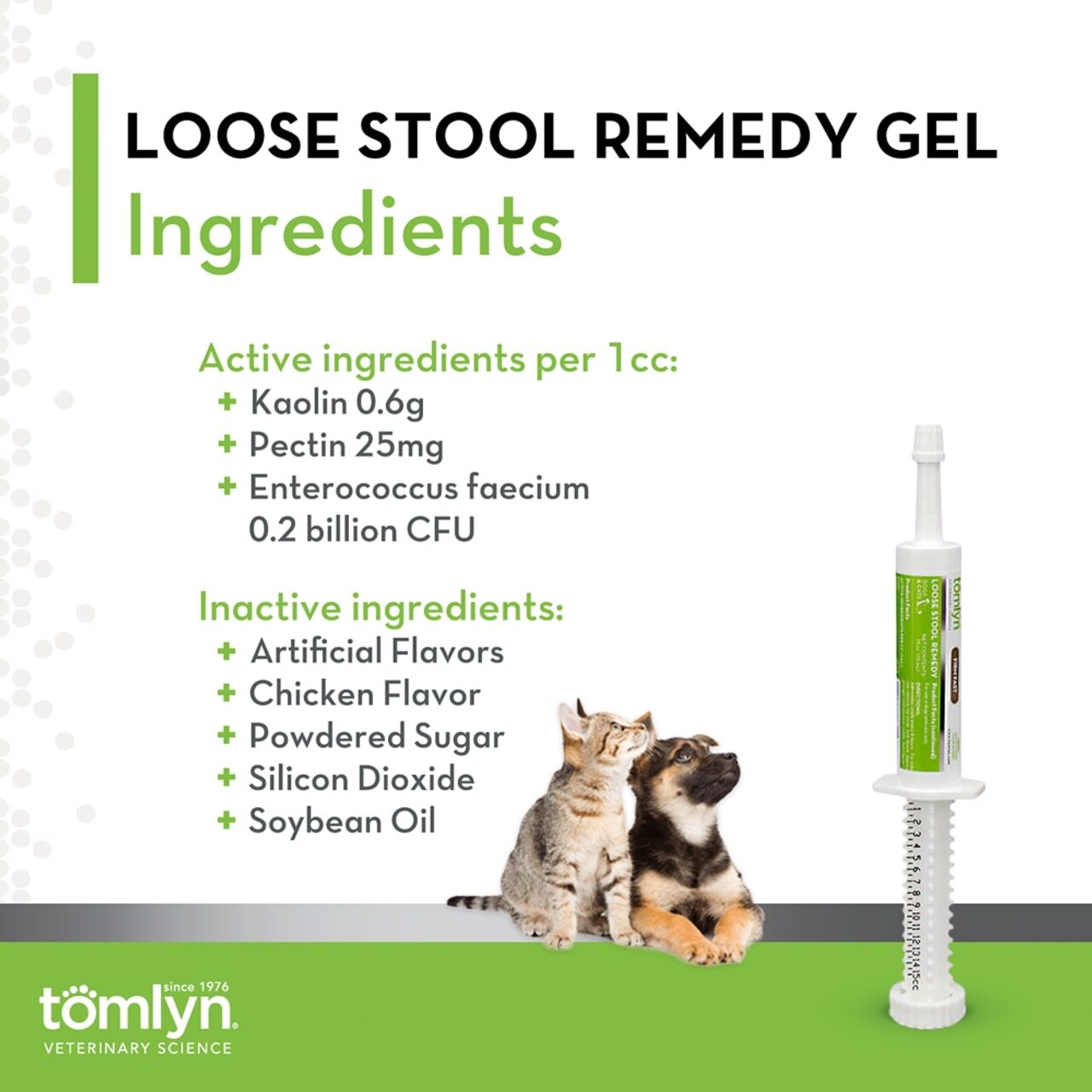 Tomlyn Loose Stool Remedy Gel for Dogs & Cats, 15-CC