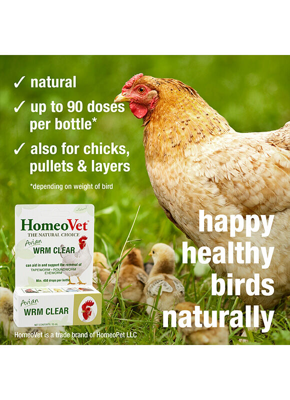 HomeoVet Avian WRM Clear Worm Treatment, 15-ml