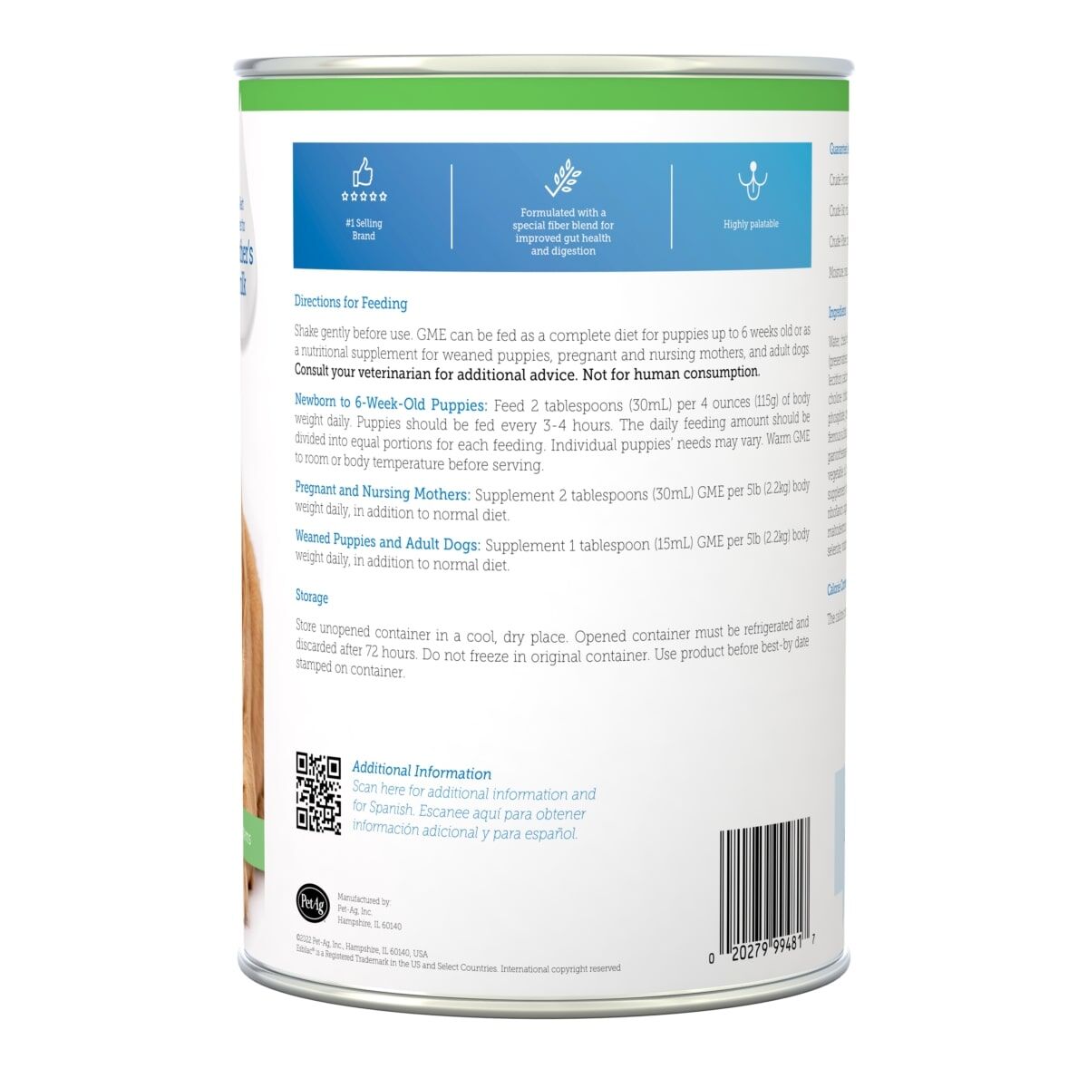 Pet-Ag Goat’s Milk Esbilac Liquid Puppy Formula, 11-Oz