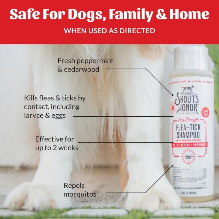 Skout's Honor Flea & Tick Shampoo, 16-Oz