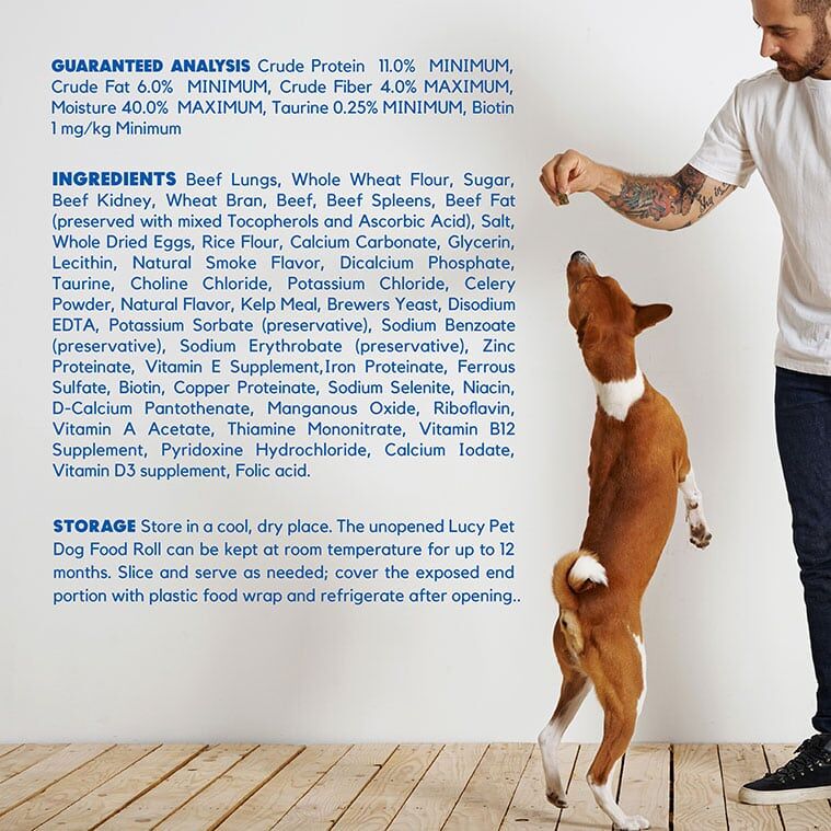 Lucy Pet Original Recipe Beef Formula Dog Food Rolls, 2.75-Oz