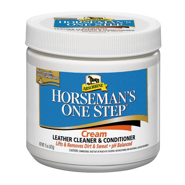 Absorbine Horseman's One Step Leather Cleaner & Conditioner Cream, 15-Oz