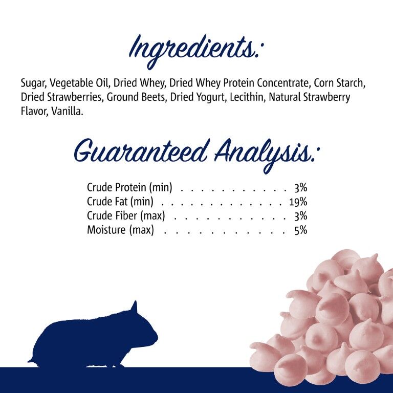 Vitakraft Drops Hamster Treat With Strawberry Flavor, 5.3-Oz