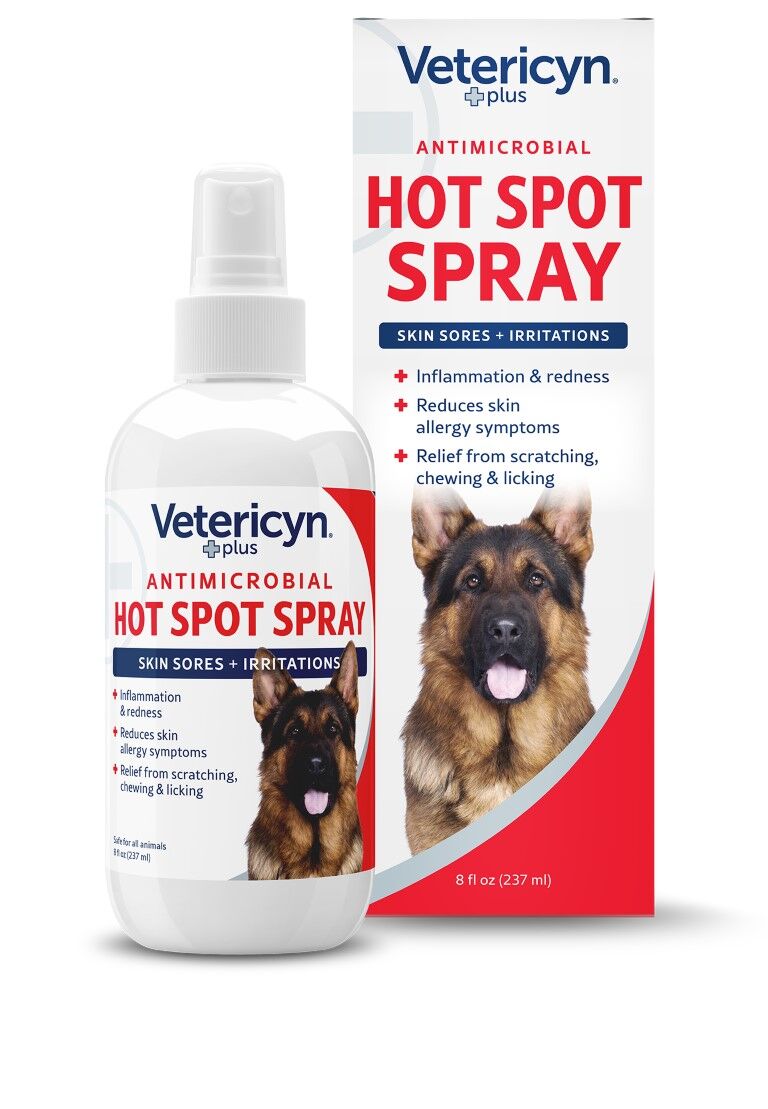Vetericyn Plus Antimicrobial Hot Spot Spray, 8-Oz